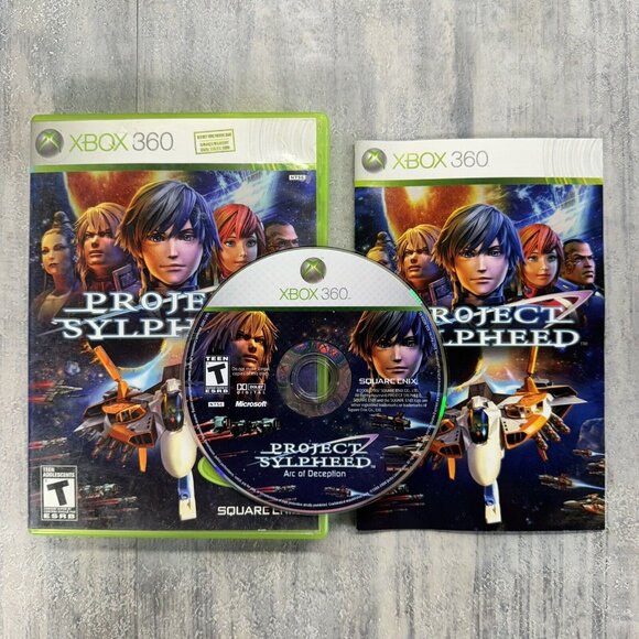 Project Sylpheed: Arc of Deception (XBOX 360, 2007) Complete w Manual CIB TESTED - Picture 1 of 4